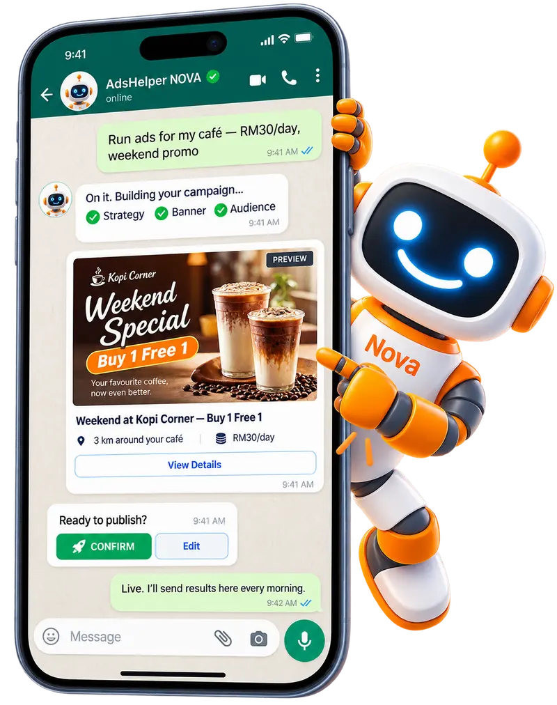 NOVA in WhatsApp